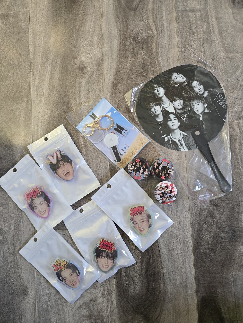 BTS POPSOCKET, STICKER, KEYCHAIN AND FAN